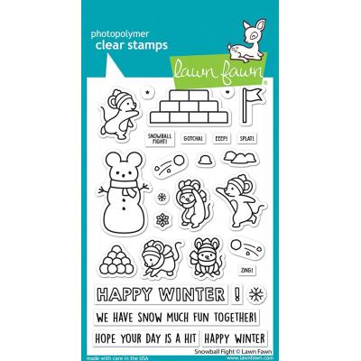 Lawn Fawn Clear Stamps - Snowball Fight